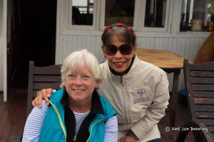 Mary Anne and Brigitta sailing on Ha Long Bay
