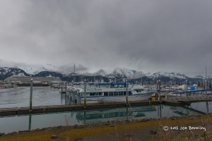 Seward Harbor with the fog rolling in