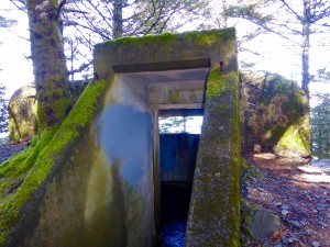 WWII spotting bunker in Abercrombie Fort State Park, near Kodiak, Alaska