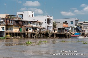 Houses and Stores on Stilts along the Mekong River