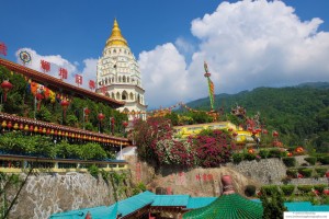 One of the largest Buddhist Temples in Malaysia, Kek Lok Si Temple, in Penang