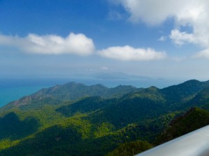 that's Thailand in the background!  view from top of Gunung Mat Chinchangm Langkawi, Malaysia