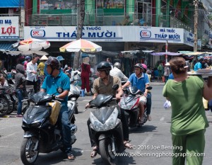 The busy streets of Saigon