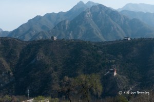 Great Wall with Mountains in the Background