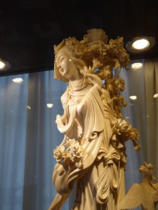part of a jade sculpture at the Arts and Crafts Research Institute