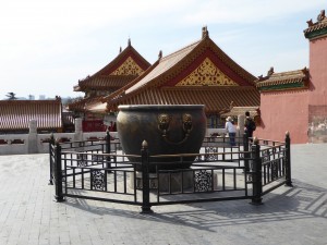 Forbidden City Fire Extinguisher - large urns of water were kept in case there was a fire in the wooden structures