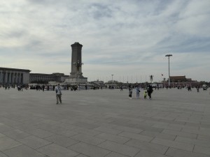 one corner of Tiananmen Square