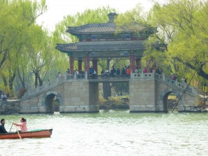 one of the many bridges at the Summer Palace