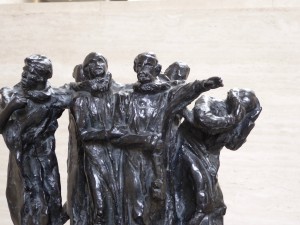 Rodin's Burghers of Calais - one view (there are 57 castings of this sculpture in existence)