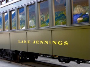 White Pass and Yukon Railway car in Skagway named "Lake Jennings!" 