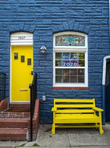 Brightly Painted Row House