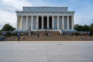 Tourists Visiting the Lincoln Memorial