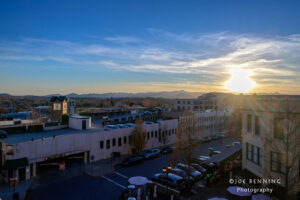 Sunset over Asheville