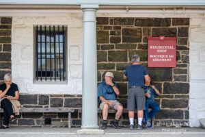 Tourists Outside the Ft. George Gift Shop