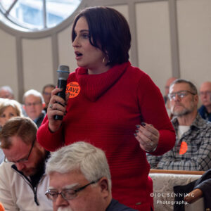 A Concerned Citizen Addresses a Town Hall