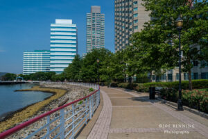 Riverfront Sidewalk in Jersey City