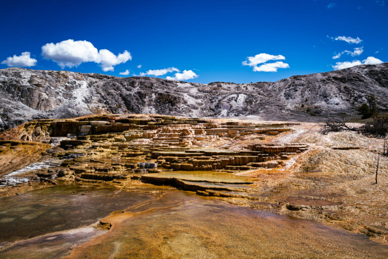 Travertine Terraces at Mammoth Hot Springs, Yellowstone National